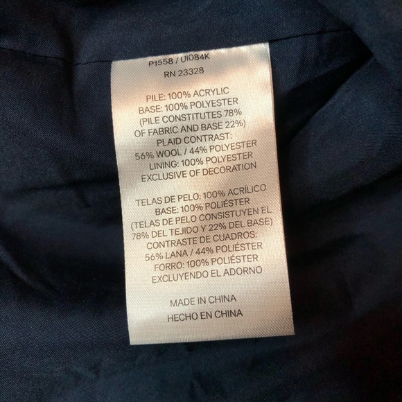 Pendleton Blue Fuzzy Zip Up Jacket XL - Picture 11 of 15